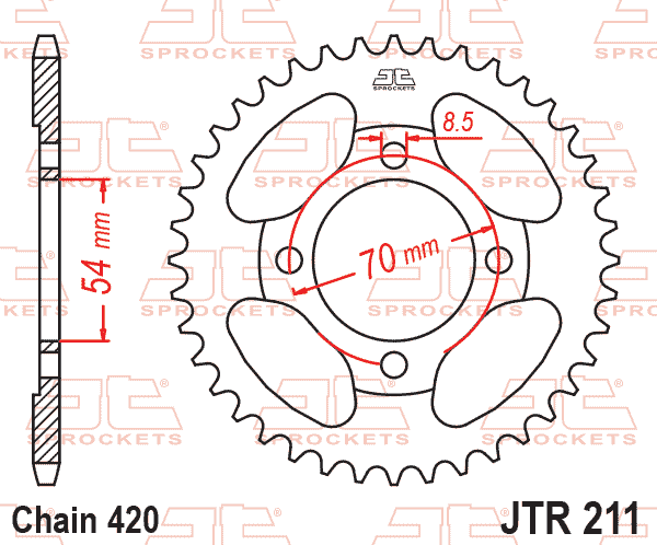 REAR SPROCKET JRR211.39 420 thumbnail 3