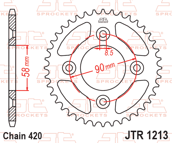 REAR SPROCKET JTR1213.37 STEEL thumbnail 2