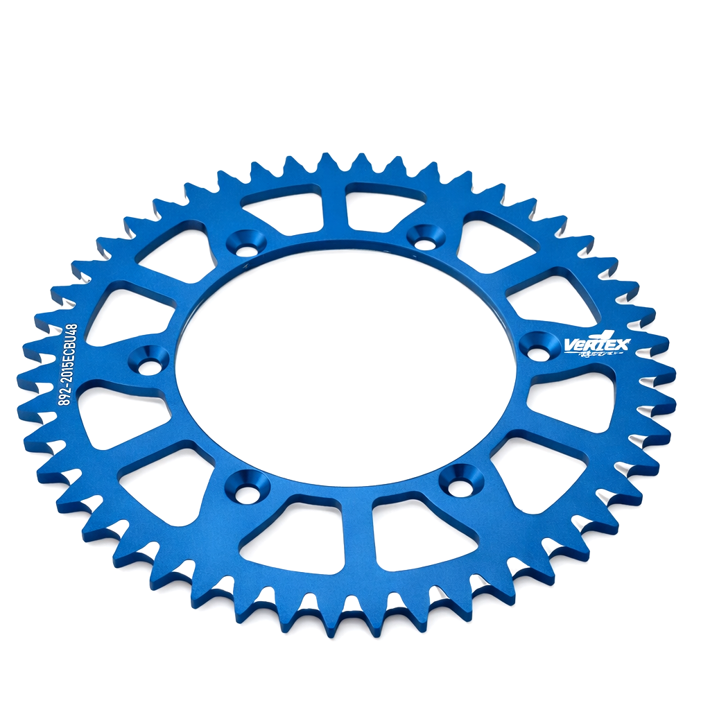 REAR SPROCKET VERTEX ALLOY 251, VERTEX 892-2015ECBU48, BLUE, 7075T6 ALLOY thumbnail 2