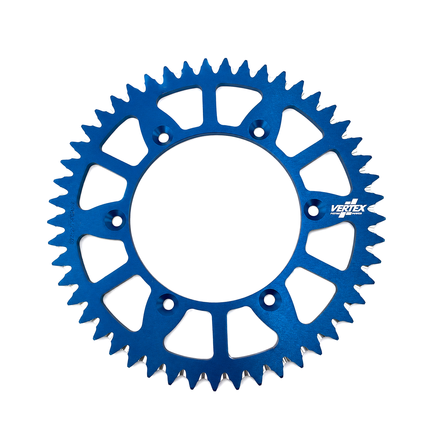 REAR SPROCKET VERTEX ALLOY 251, VERTEX 892-2015ECBU49, BLUE, 7075T6 ALLOY thumbnail 2