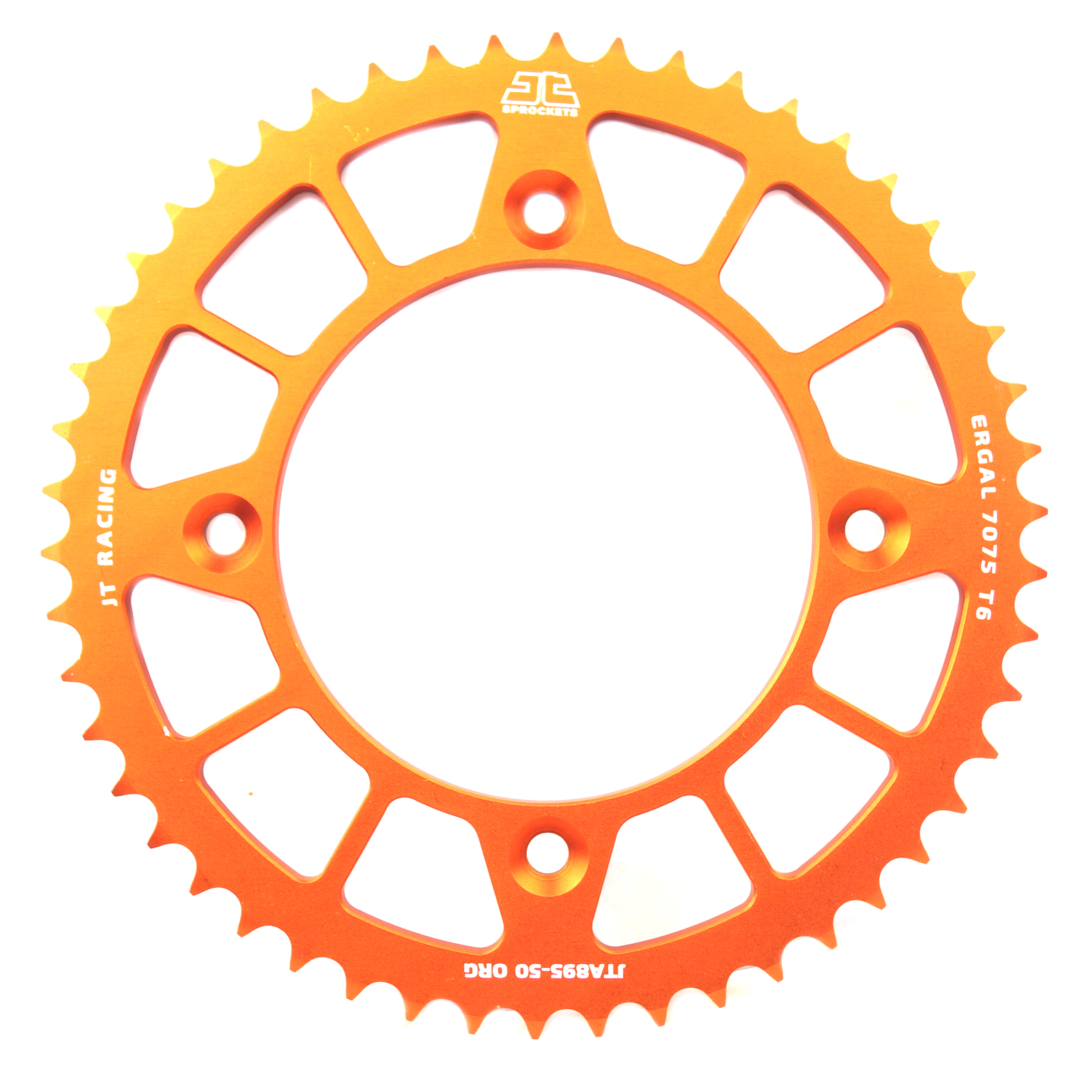 REAR SPROCKET ALLOY ORANGE 441, JTA895.50ORG 7075-T6 Aluminium thumbnail 2