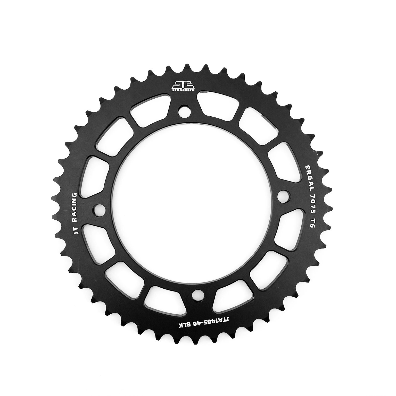 REAR SPROCKET ALLOY BLACK. 1465, JTA1465.46BLK 7075-T6 Aluminium thumbnail 2