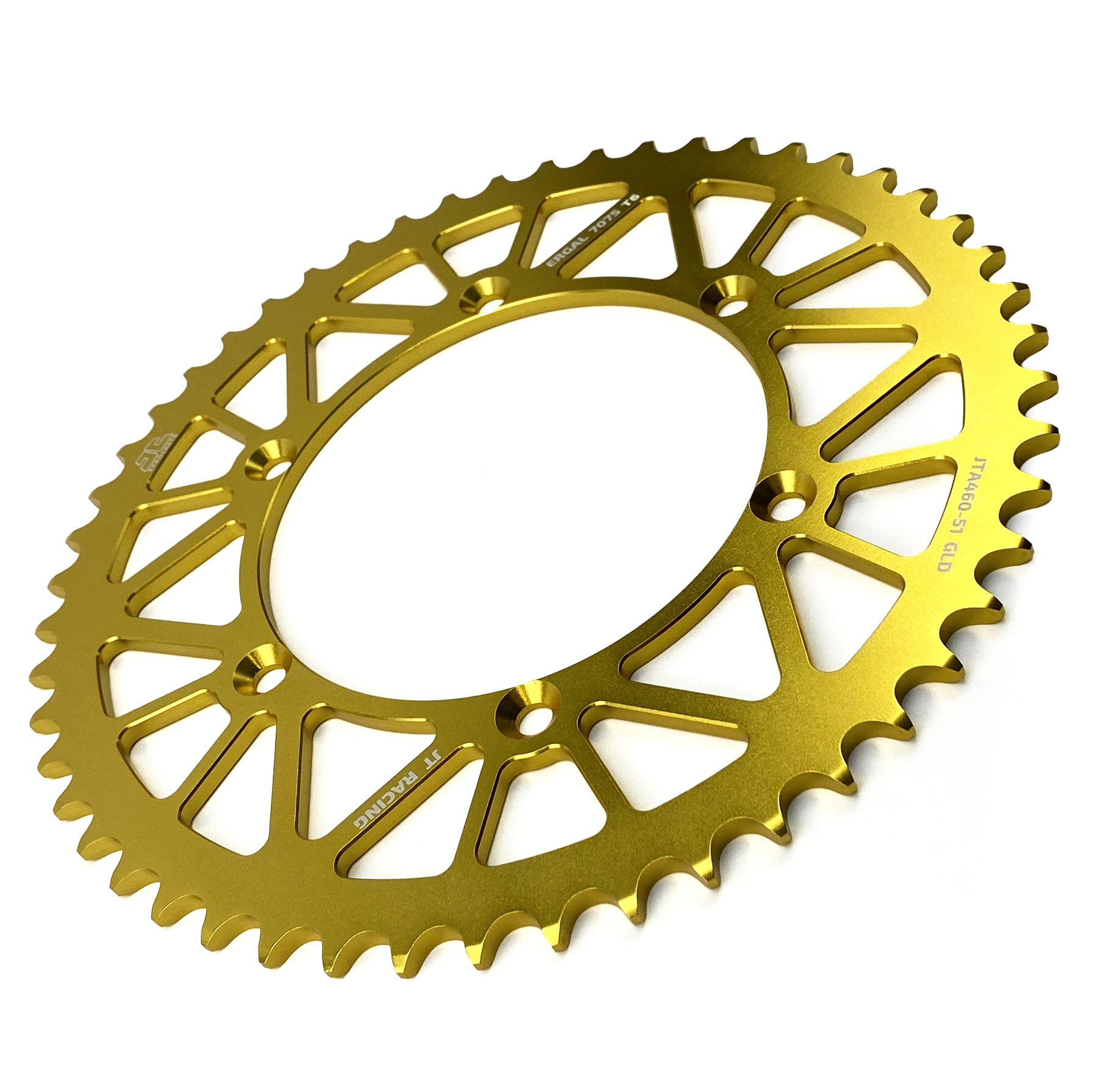 REAR SPROCKET ALLOY GOLD 460, JTA460.51GLD 7075-T6 Aluminium thumbnail 3