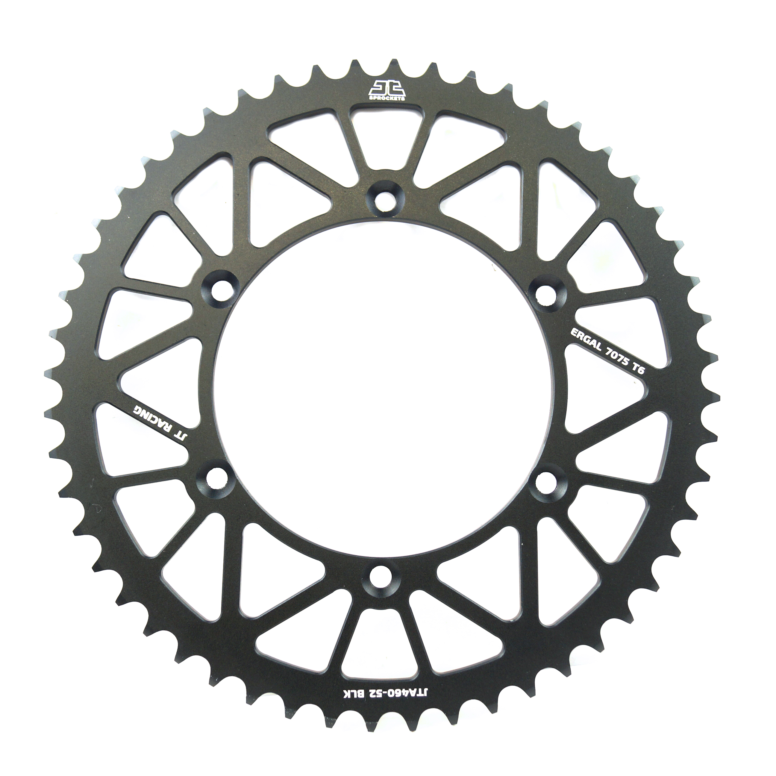 REAR SPROCKET ALLOY BLACK 460, JTA460.52BLK 7075-T6 Aluminium thumbnail 2