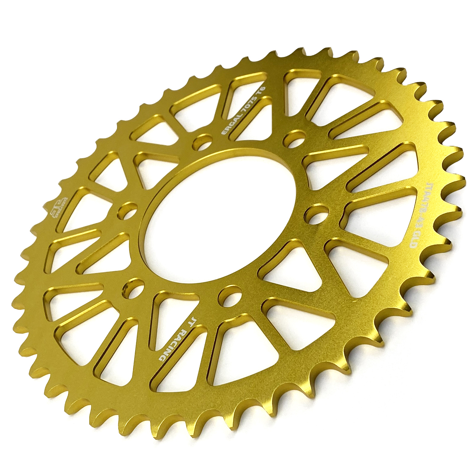 REAR SPROCKET JTA478.43GLD ALLOY, CHAIN 520 (7075-T6 Aluminium) thumbnail 3