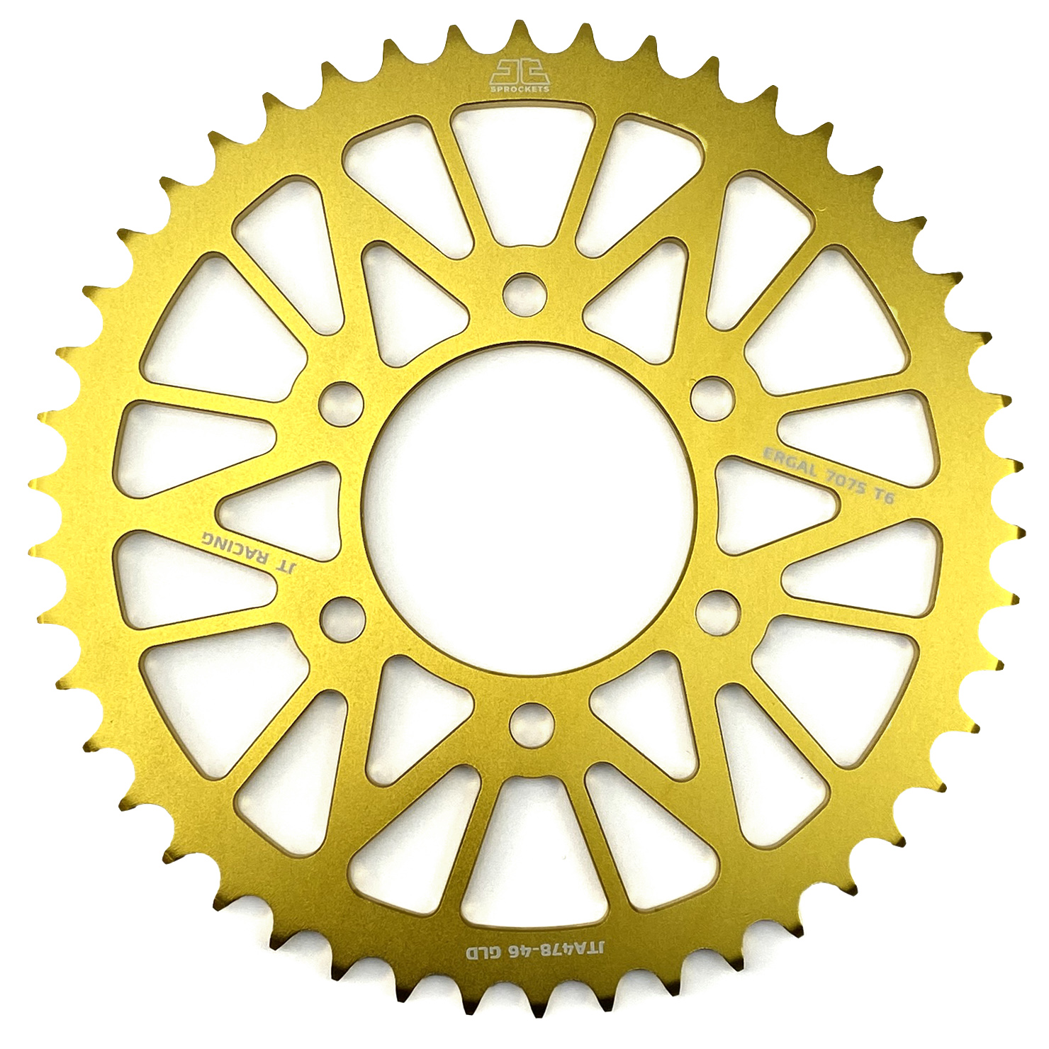 REAR SPROCKET JTA478.46GLD ALLOY, CHAIN 520 (7075-T6 Aluminium) thumbnail 2