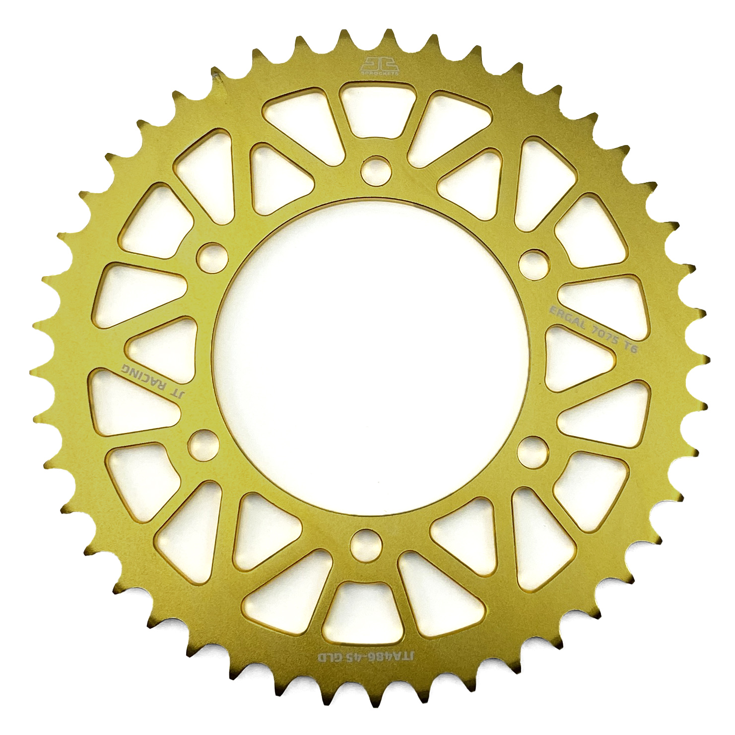 REAR SPROCKET ALLOY JTA486.45GLD, HONDA ROAD JT thumbnail 2
