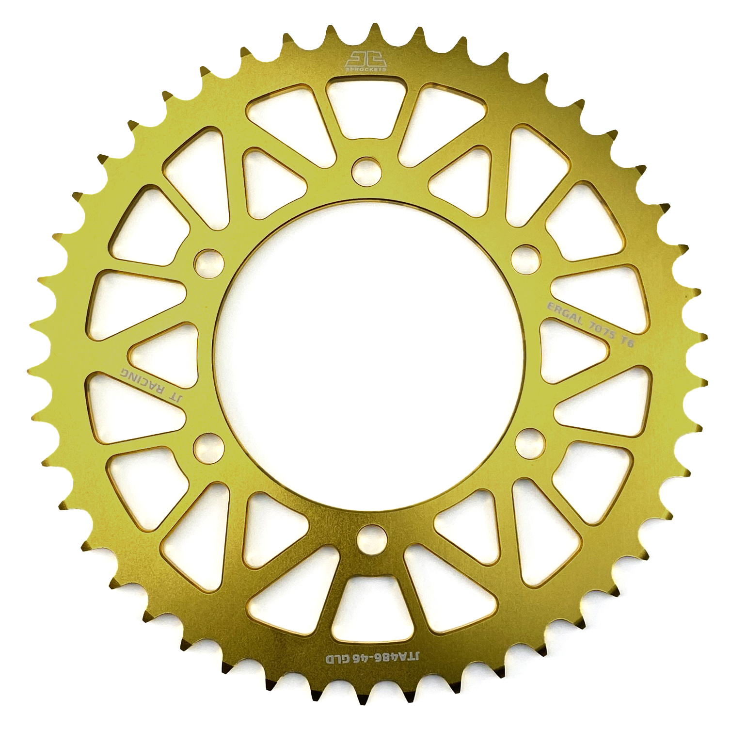 REAR SPROCKET ALLOY JTA486.46GLD, HONDA ROAD JT thumbnail 2