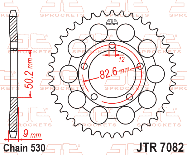 REAR SPROCKET JTR7082.48 JT thumbnail 2