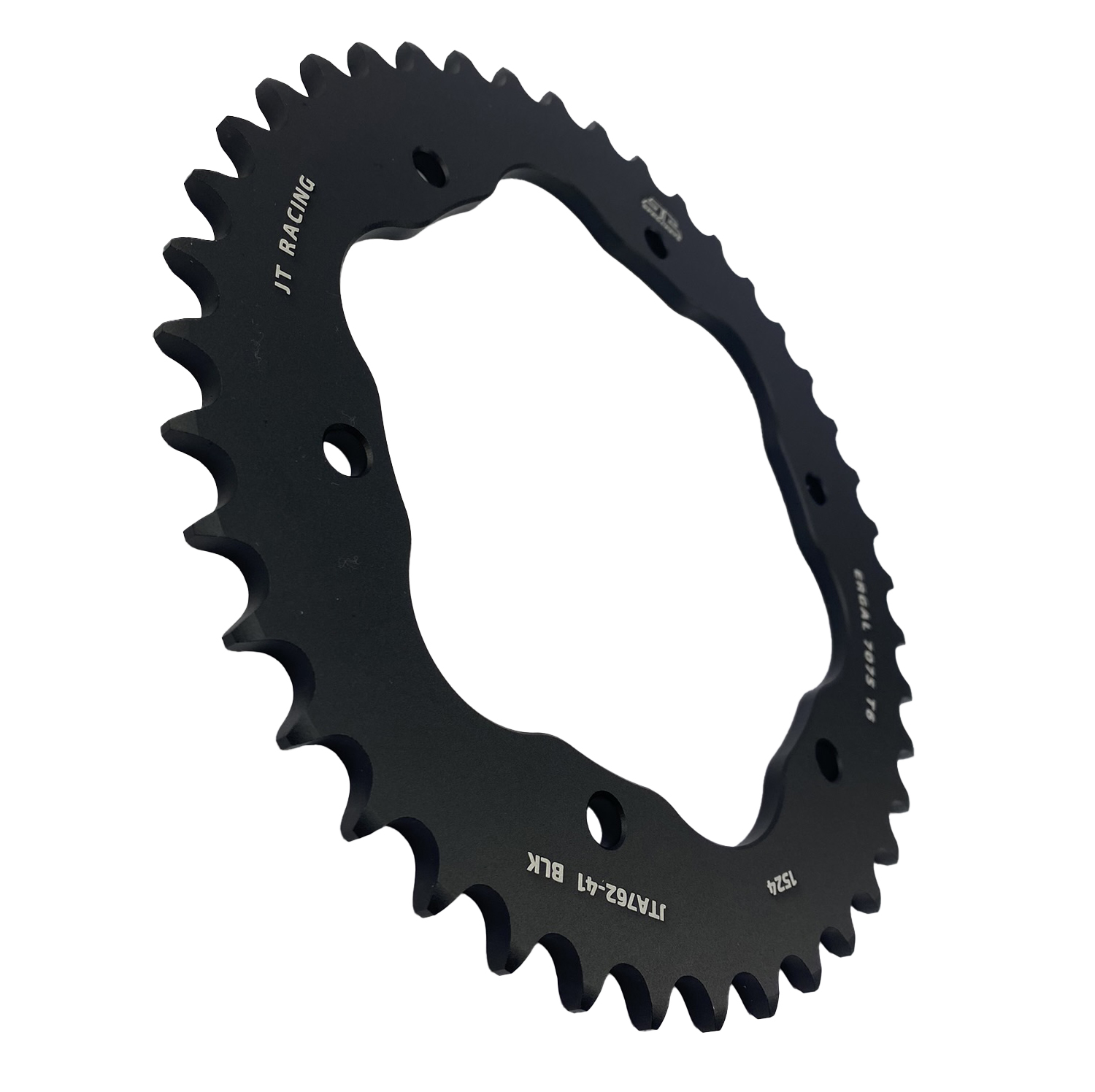 REAR SPROCKET ALLOY BLACK, JTA762.41BLK.7075-T6 Aluminium. DUCATI 520 Chain Conversion thumbnail 3