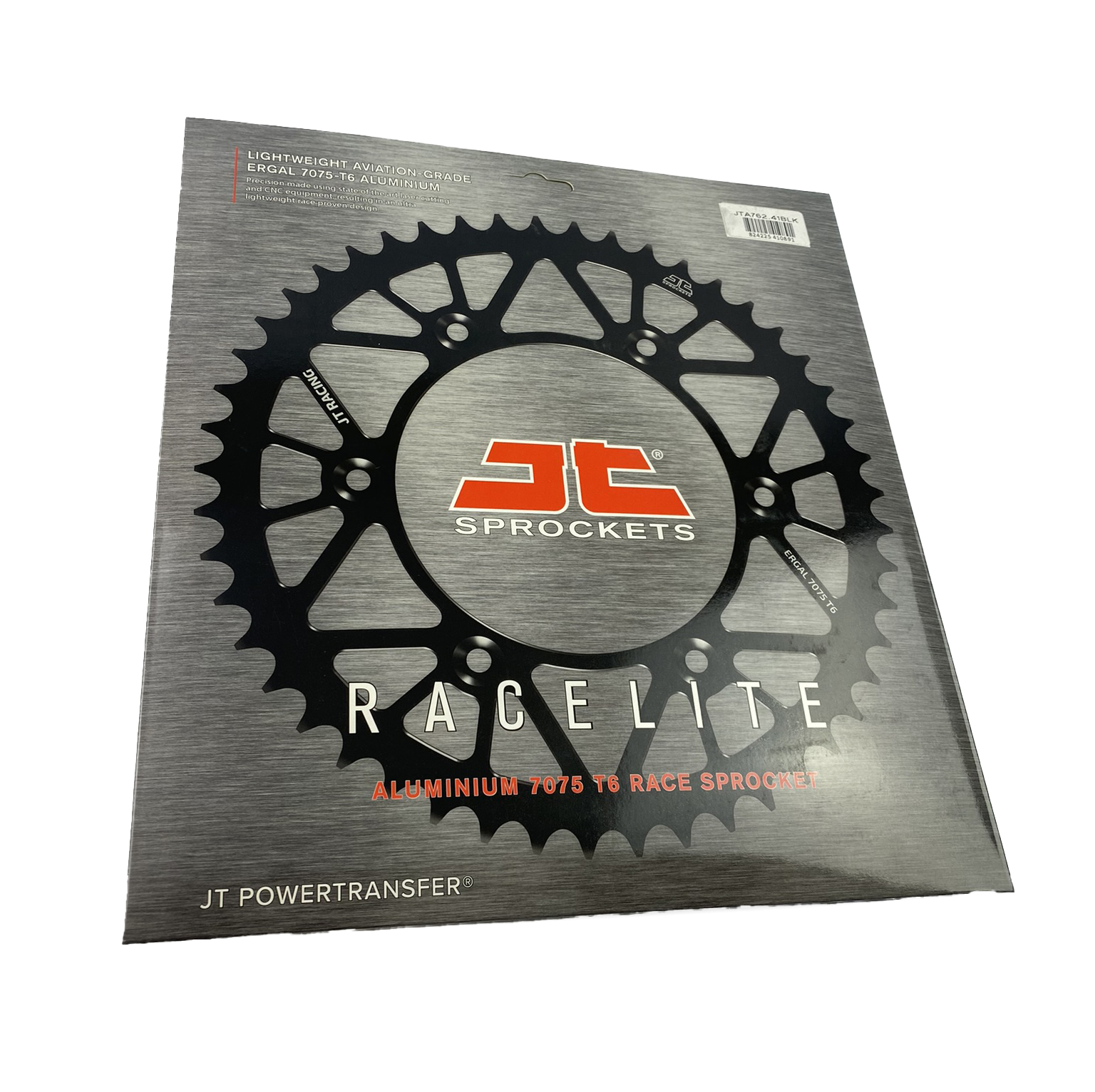 REAR SPROCKET ALLOY BLACK, JTA762.41BLK.7075-T6 Aluminium. DUCATI 520 Chain Conversion thumbnail 4