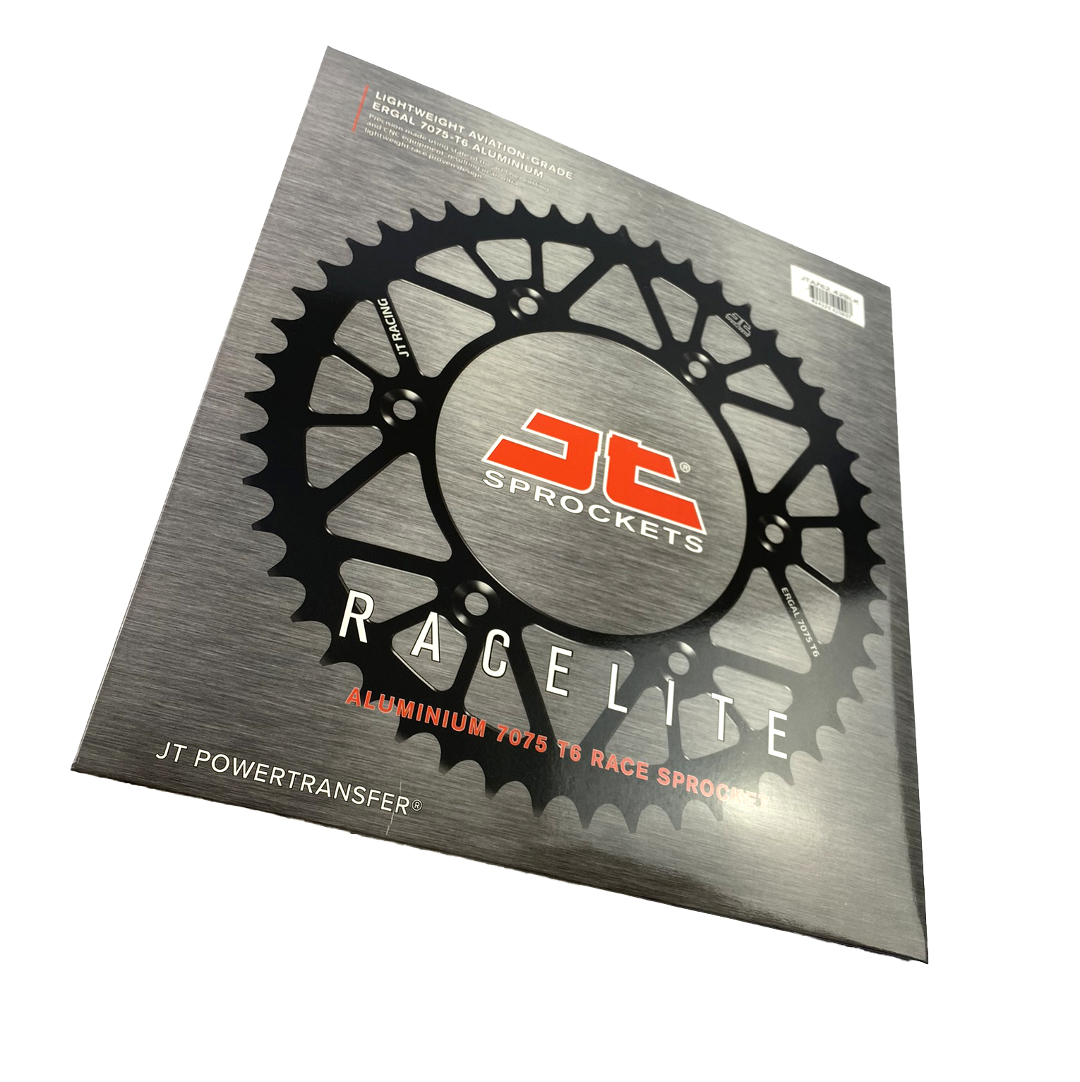 REAR SPROCKET ALLOY BLACK, JTA762.42BLK.7075-T6 Aluminium. DUCATI 520 Chain Conversion thumbnail 2