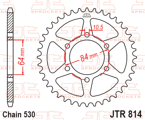REAR SPROCKET JTR814.41 JT thumbnail 2
