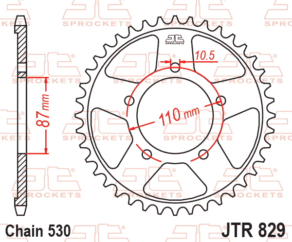 REAR SPROCKET STEEL JTR829.45 thumbnail 6