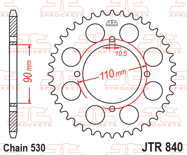 REAR SPROCKET JTR840.38 STEEL thumbnail 7