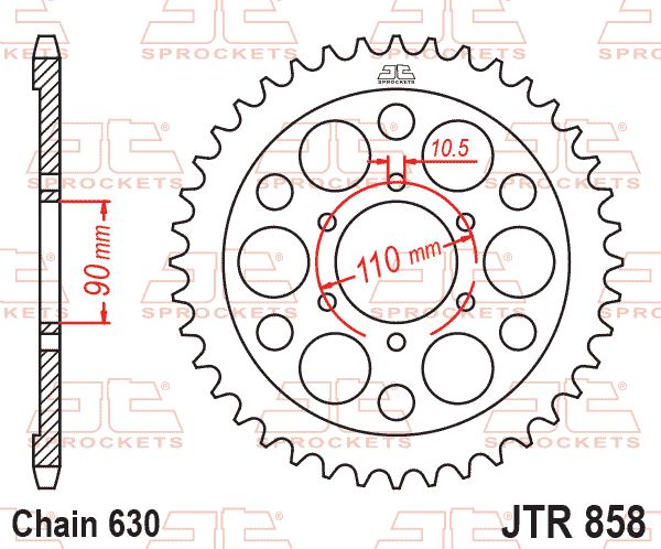 REAR SPROCKET JTR858.35 JT thumbnail 4