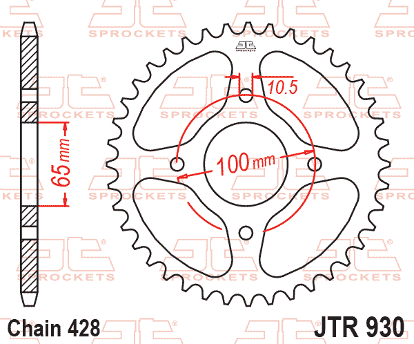 REAR SPROCKET JTR930.48 JT thumbnail 6
