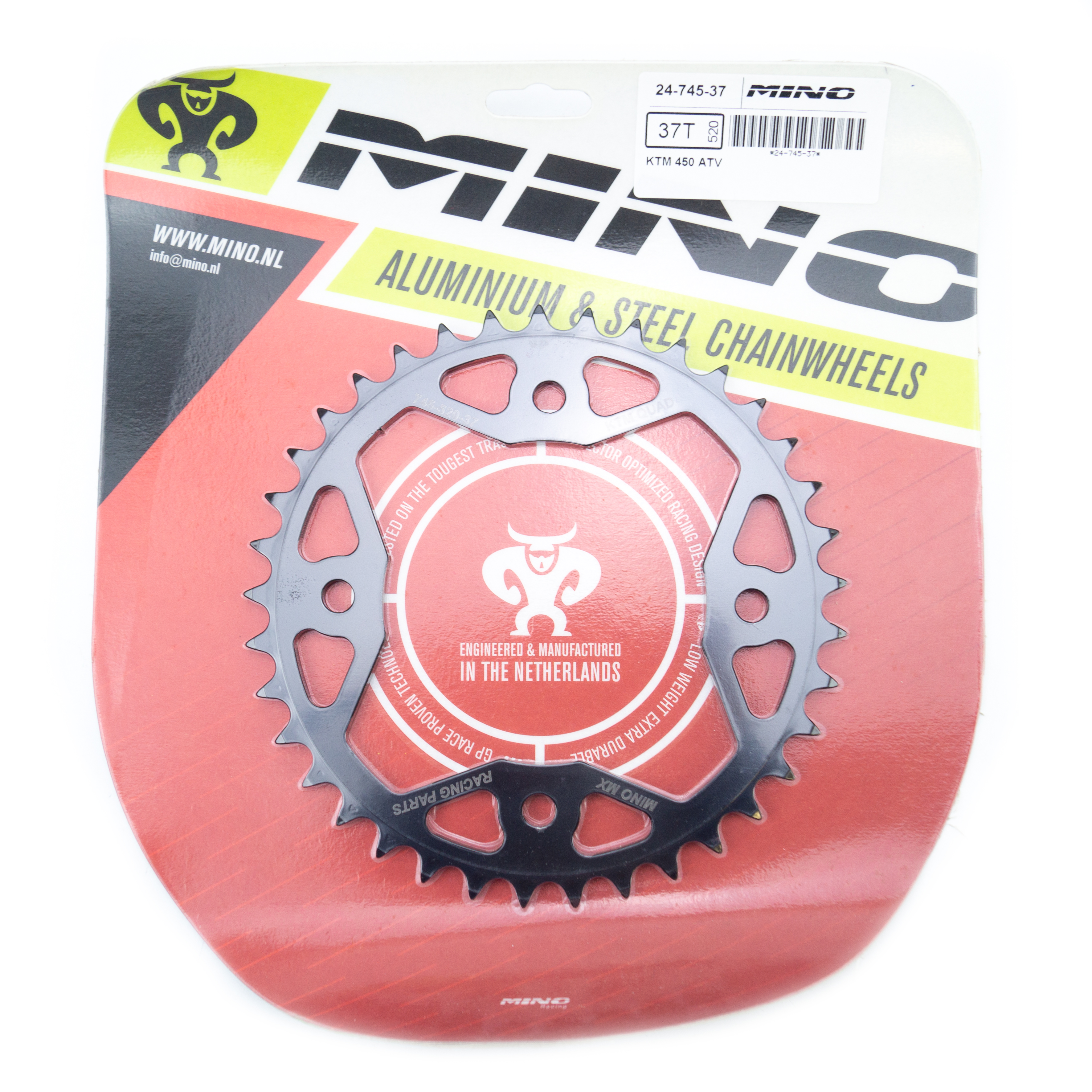 MINO REAR SPROCKET STEEL ATV KTM, 24-745-37 image 1