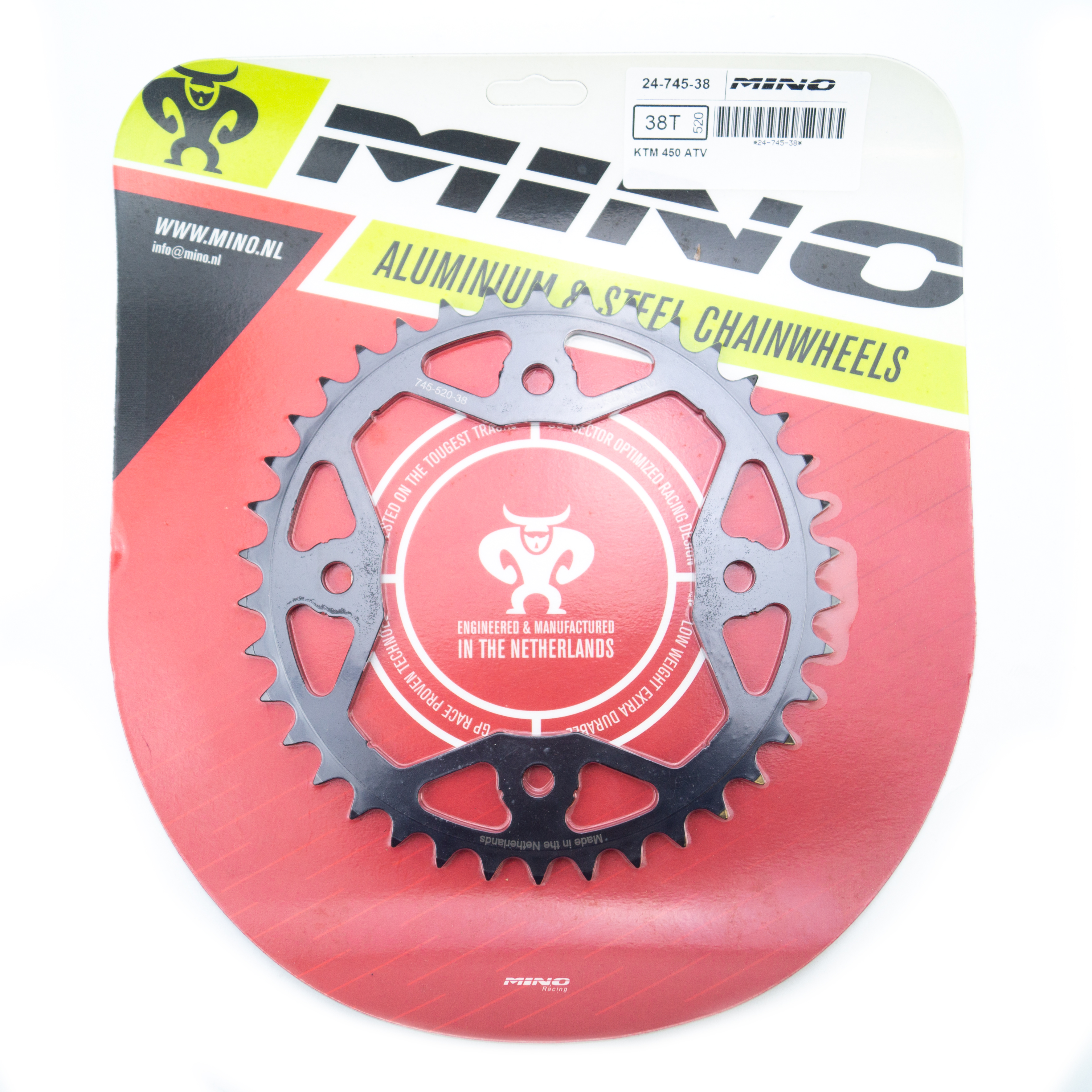 MINO REAR SPROCKET STEEL ATV KTM, 24-745-38 image 1