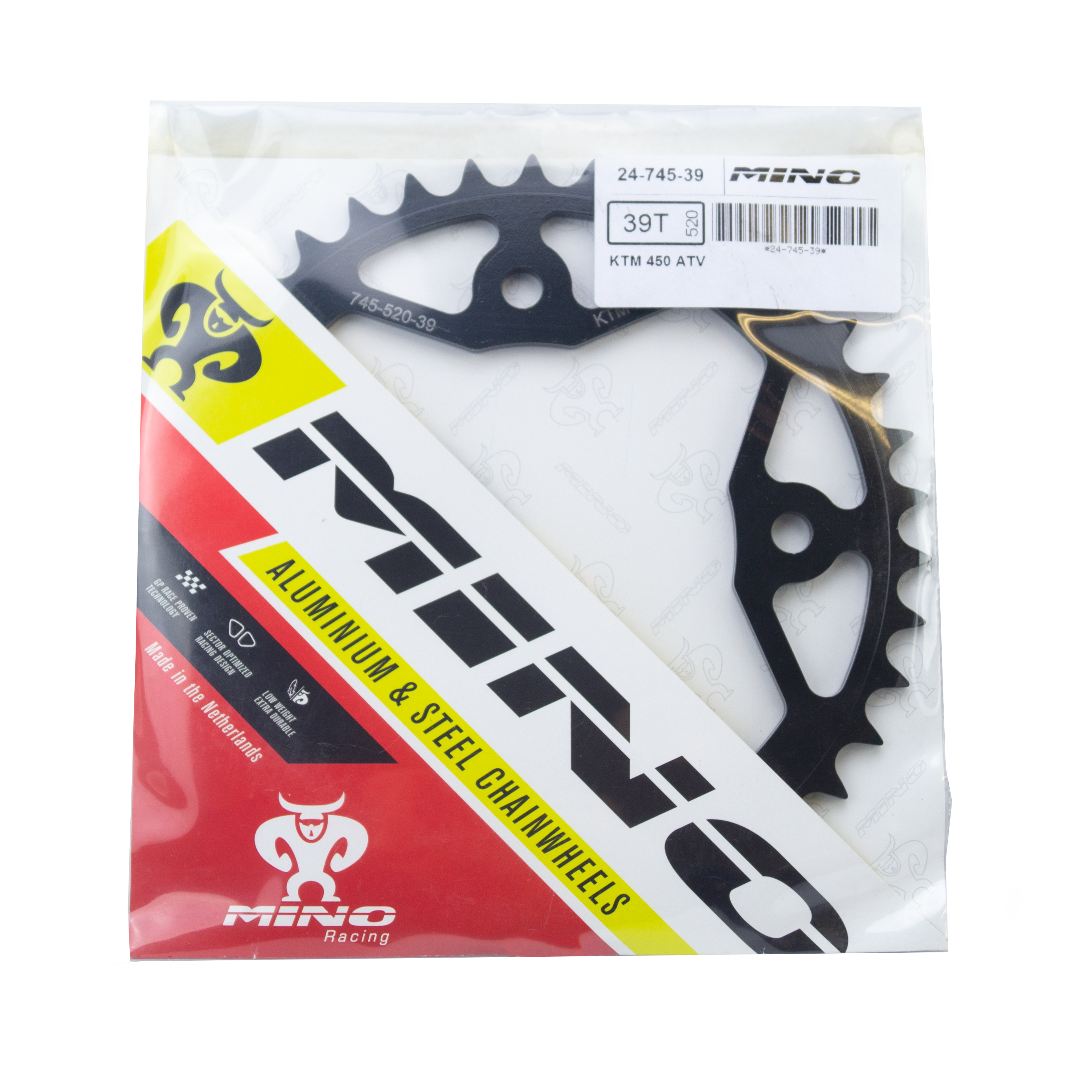 MINO REAR SPROCKET STEEL ATV KTM, 24-745-39 image 1
