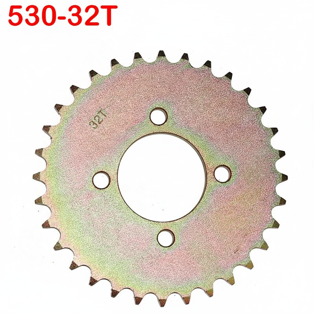 REAR SPROCKET STEEL 32T 58mm ID 80mm PCD 530 CHAIN thumbnail 3