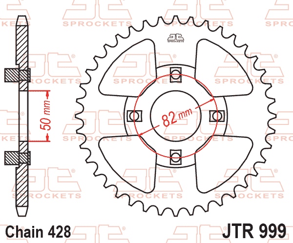 REAR SPROCKET JTR999 STEEL 45T JTR999.45 thumbnail 6