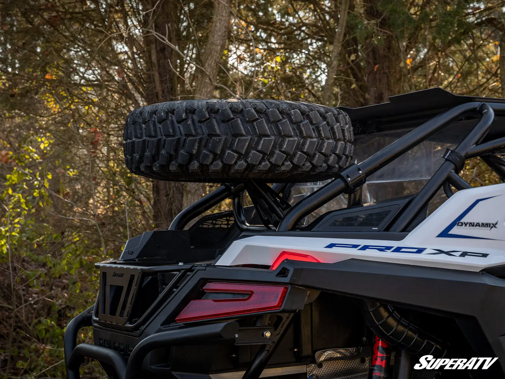 POLARIS PRO XP SPARE TIRE CARRIER, SUPERATV STC-P-PROXP-01 thumbnail 2