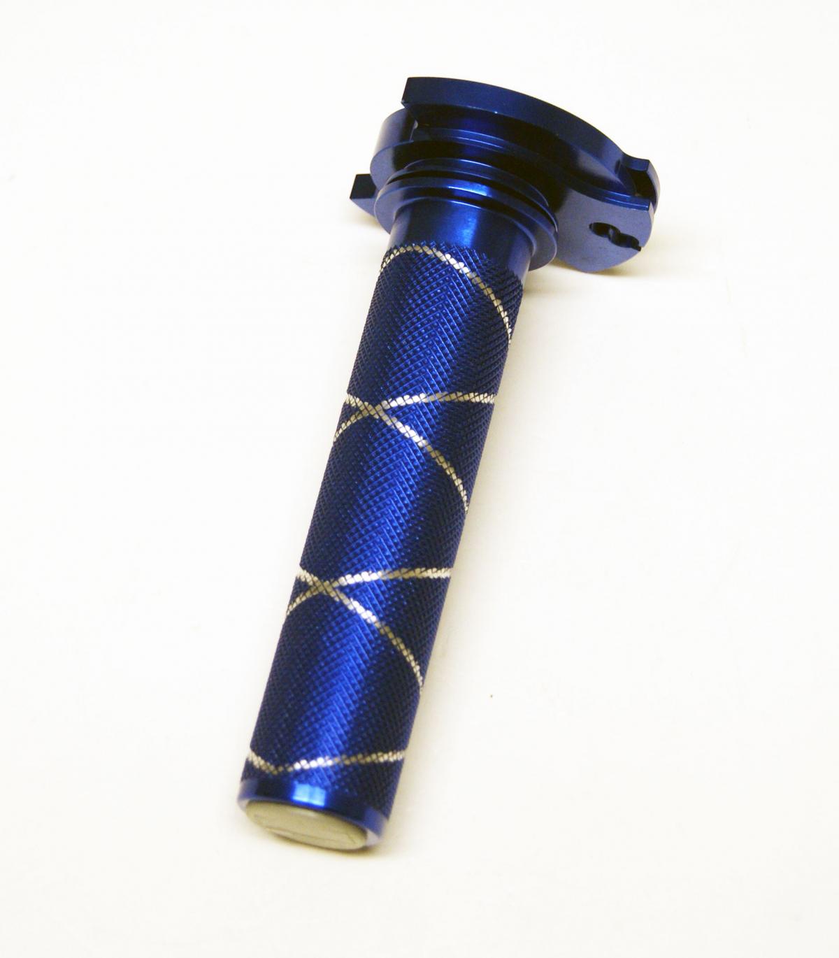 THROTTLE TUBE / BEARING SHERCO, ALUMINIUM CNC BILLET BLUE thumbnail 2