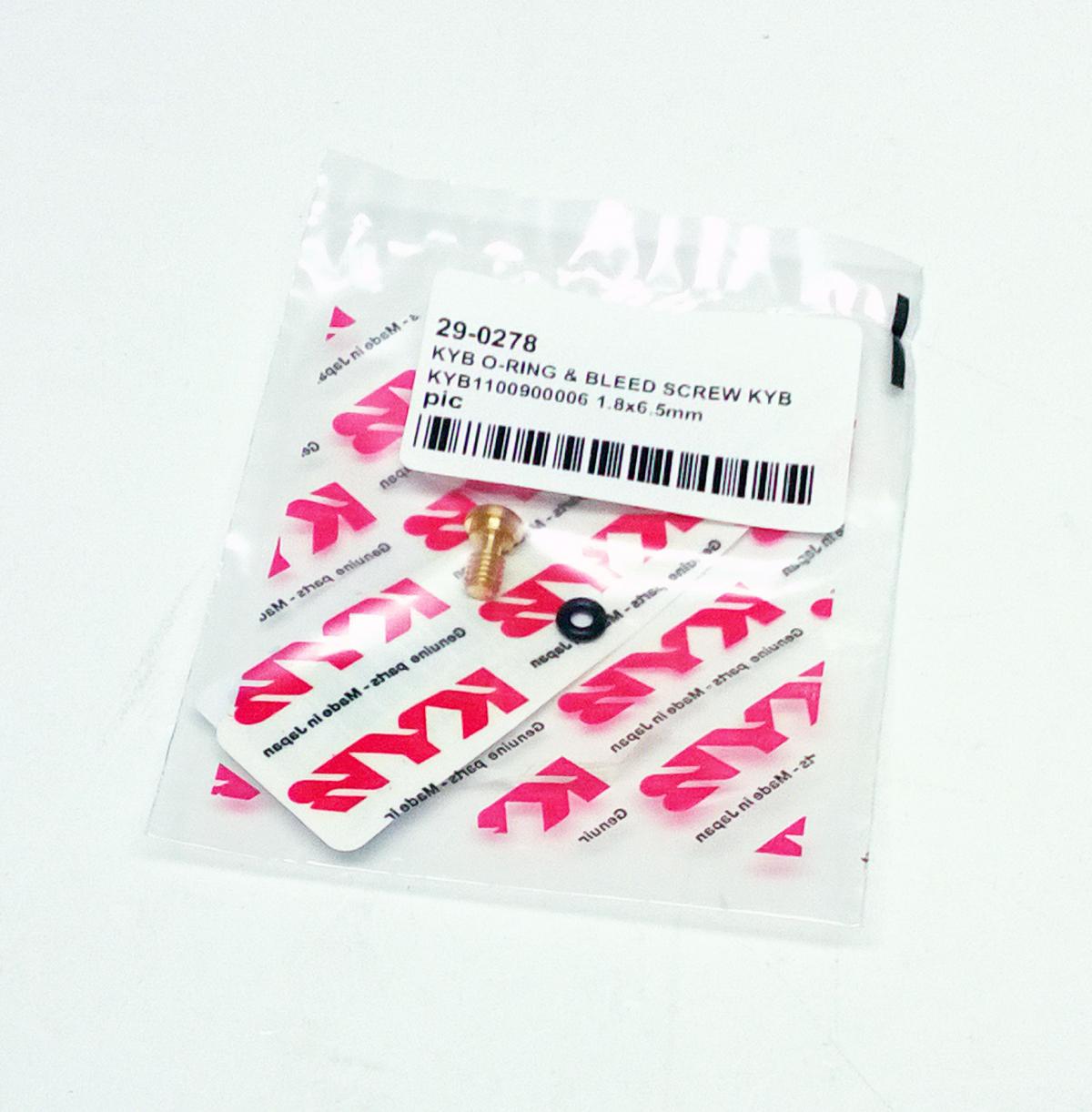 KYB O-RING & BLEED SCREW KYB, KYB110090000601 1.8x6.5mm thumbnail 2