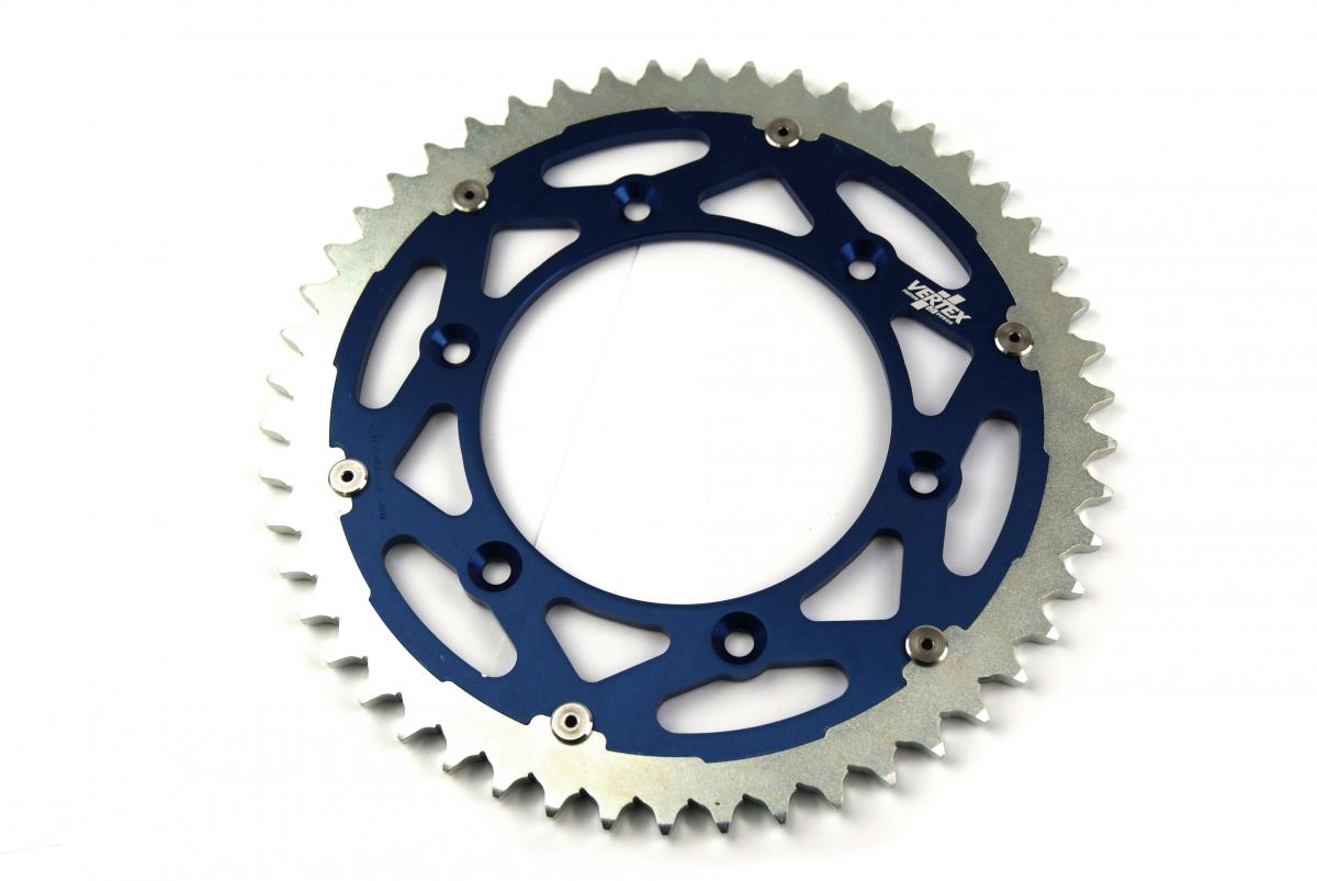 REAR SPROCKET TWINRING KTM, VERTEX 892-897DUOBU50, BLUE, 707576 ALLOY & C45 STEEL image 1