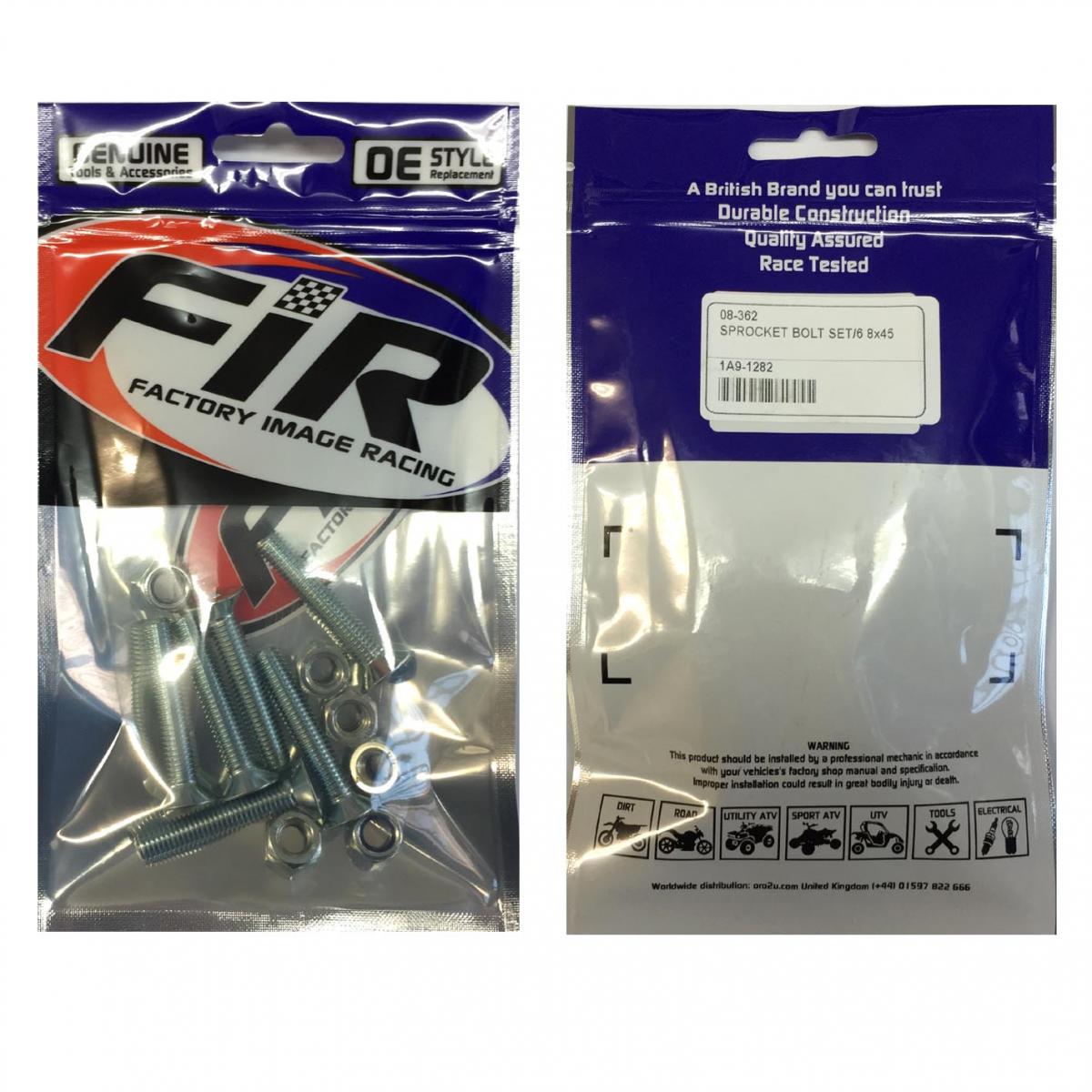 SPROCKET BOLT SET/6 8x45mm thumbnail 3