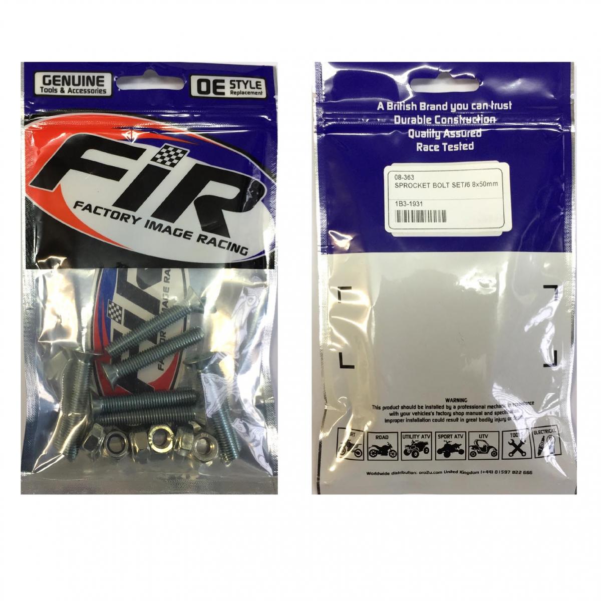 SPROCKET BOLT SET/6 8x50mm thumbnail 3