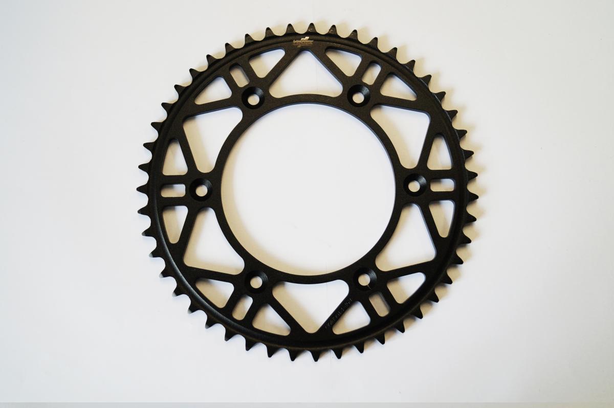 REAR SPROCKET VERTEX STEEL 210, VERTEX 892-210CBK53, BLACK, C45 STEEL image 1