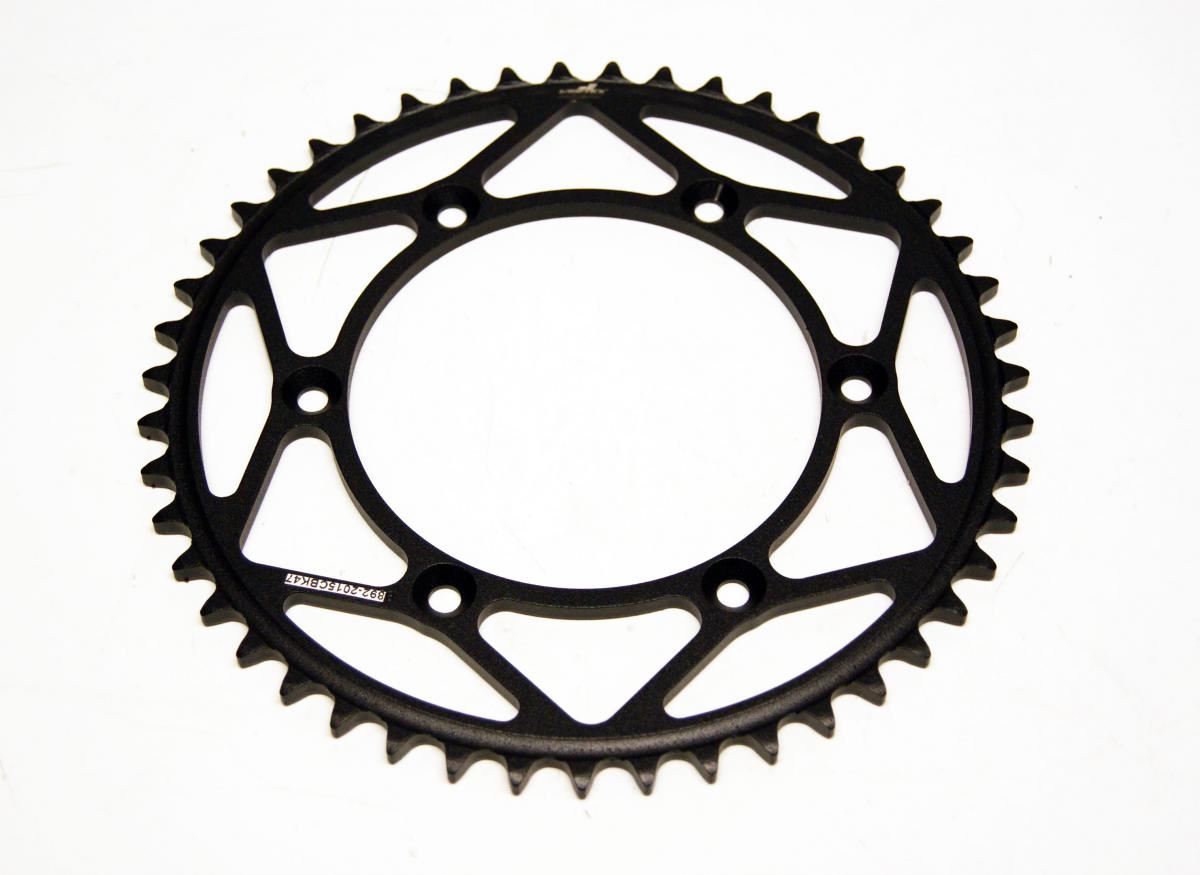 REAR SPROCKET VERTEX STEEL 251, VERTEX 892-2015CBK47, BLACK, C45 STEEL image 1