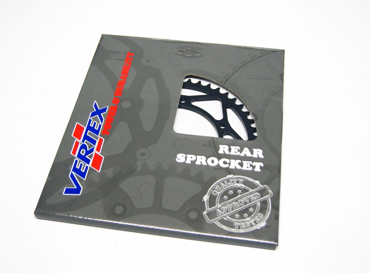 REAR SPROCKET VERTEX STEEL 251, VERTEX 892-2015CBK47, BLACK, C45 STEEL thumbnail 2