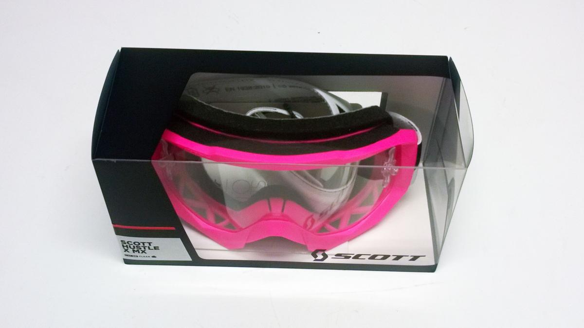 SCOTT HUSTLE GOGGLES CLEAR LENS, PINK/WHITE, SC084106 thumbnail 3