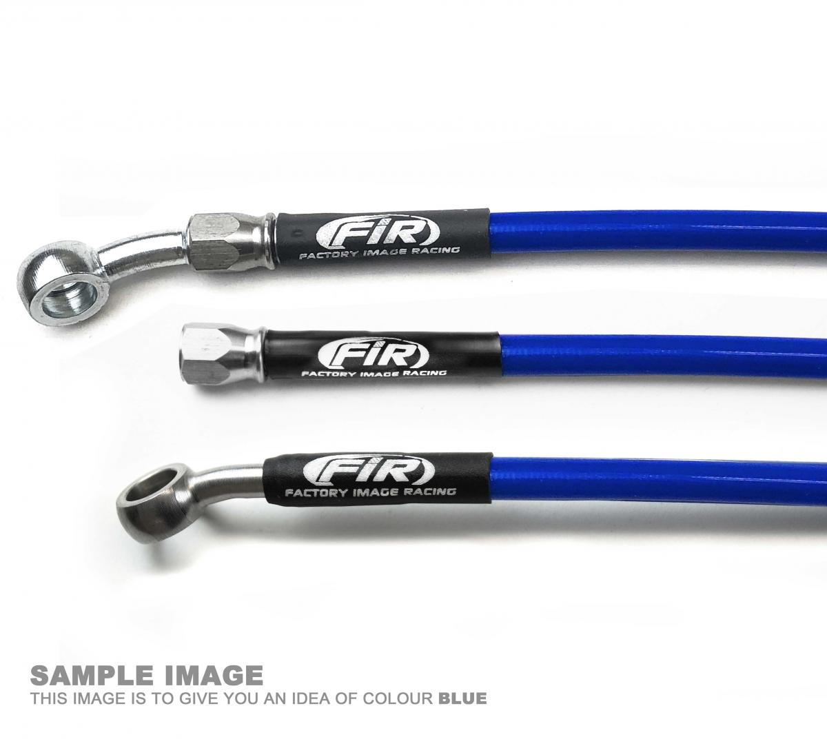 HOSE FRONT BRAKE BLUE / BLK HUSABERG MX 1995-1996 image 1