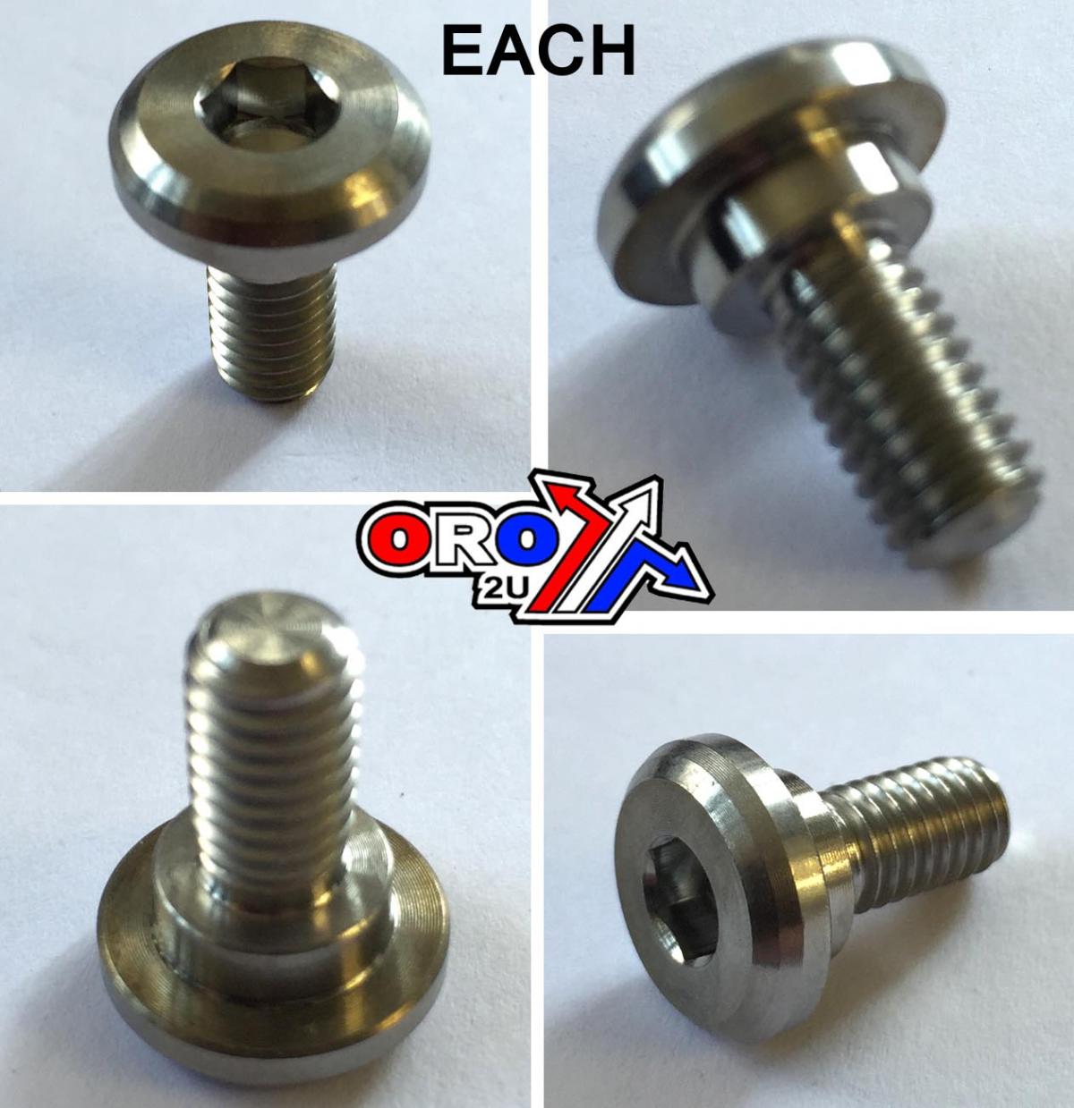 BOLT DISC M6 WITH SHOULDER EA, TITANIUM GRADE 5 /DISC BOLT thumbnail 2