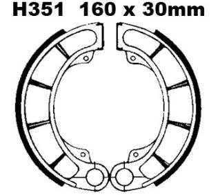 BRAKE SHOES TRX, DP DP9167 DUNLOPAD, HONDA thumbnail 3
