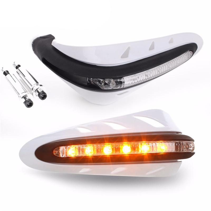 UNIVERSAL INDICATOR HANDGUARDS, TM265, WHITE, WITH FITTING KIT image 1