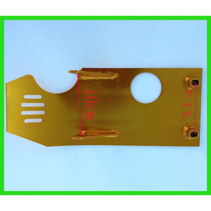 SKIDPLATE PIT BIKE UNIVERSAL, CRF50/70 STYLE WILL FIT MOST, TM550-TM553 BLACK thumbnail 2
