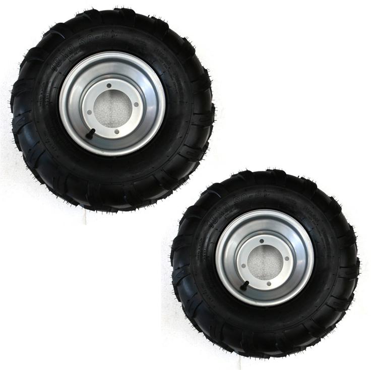 REAR WHEEL KIT 4/110 18x9.5-8, GO KART BUGGY ATV UNIVERSAL TO FIT 42-2182