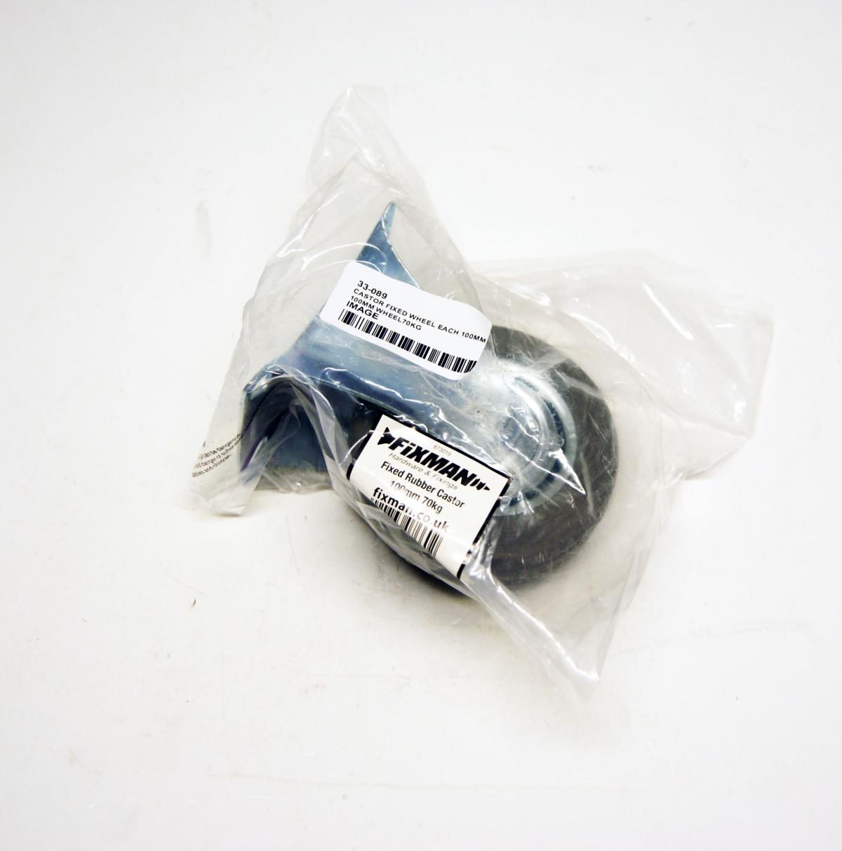 CASTOR FIXED WHEEL EACH 100MM 70KG, 100MM WHEEL70KG, TOOLSTREAM 873019 thumbnail 3