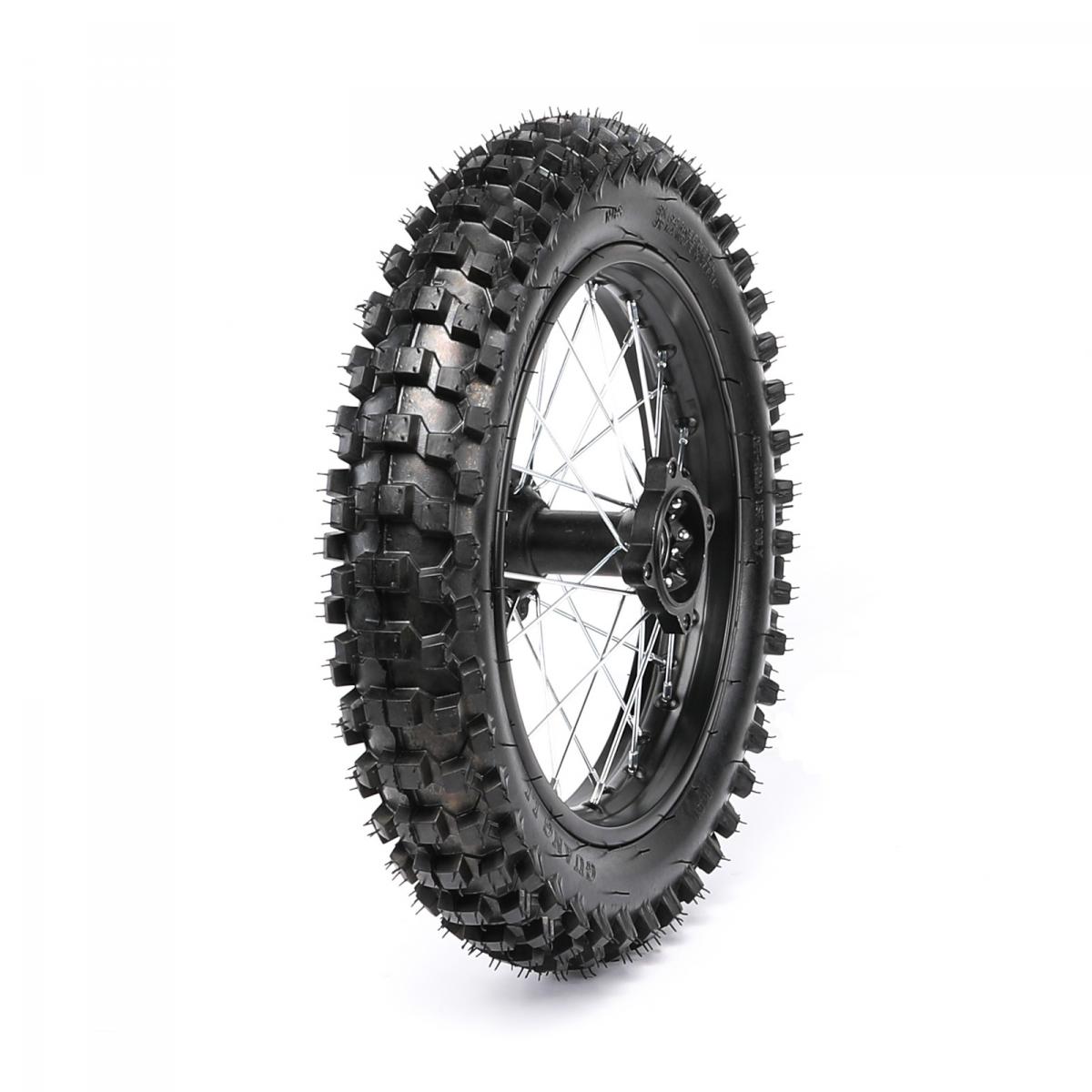 REAR WHEEL ASSEMBLY PIT BIKE 14 90/100-14 15mm AXLE