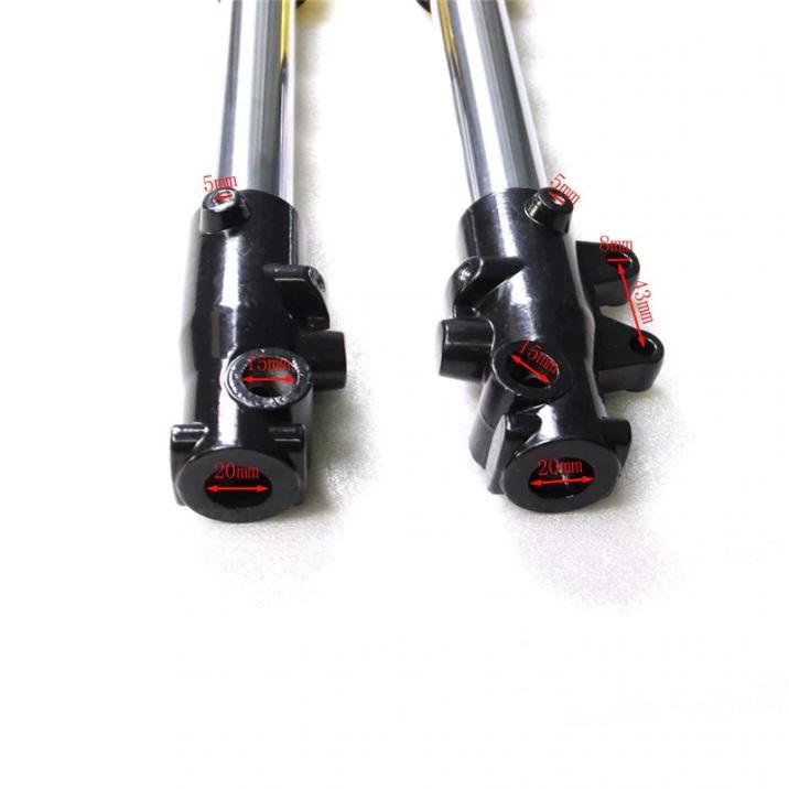 PIT BIKE FORKS 45/48MM UNIVERSAL, 15MM SPINDLE, 735MM thumbnail 3