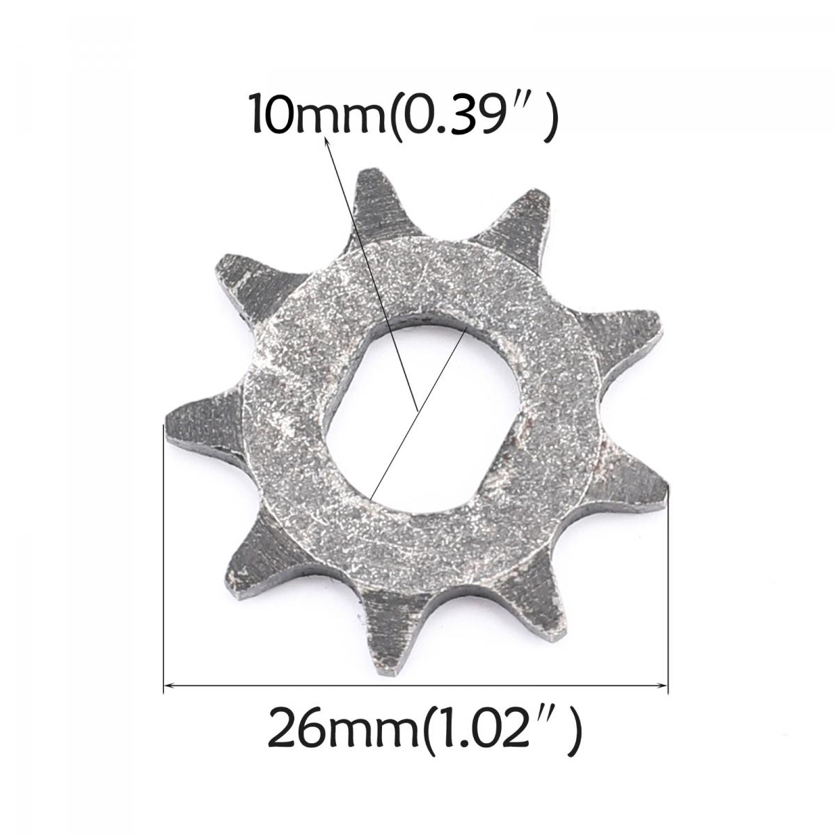 9T SPROCKET FOR 1800W 48V ELECTRIC MOTOR, TO FIT 44-8800 MOTOR KIT, T8F CHAIN thumbnail 3