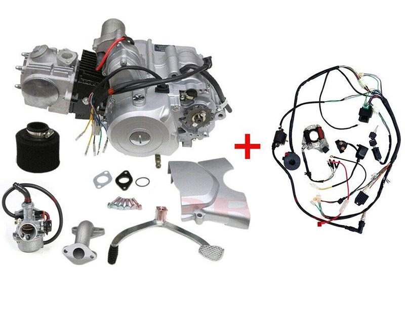 125CC PIT BIKE ENGINE SEMI AUTO W/REVERSE, COMPLETE RUNNING ENGINE PACKAGE, CARB & ELECTRICS INCLUDED image 1