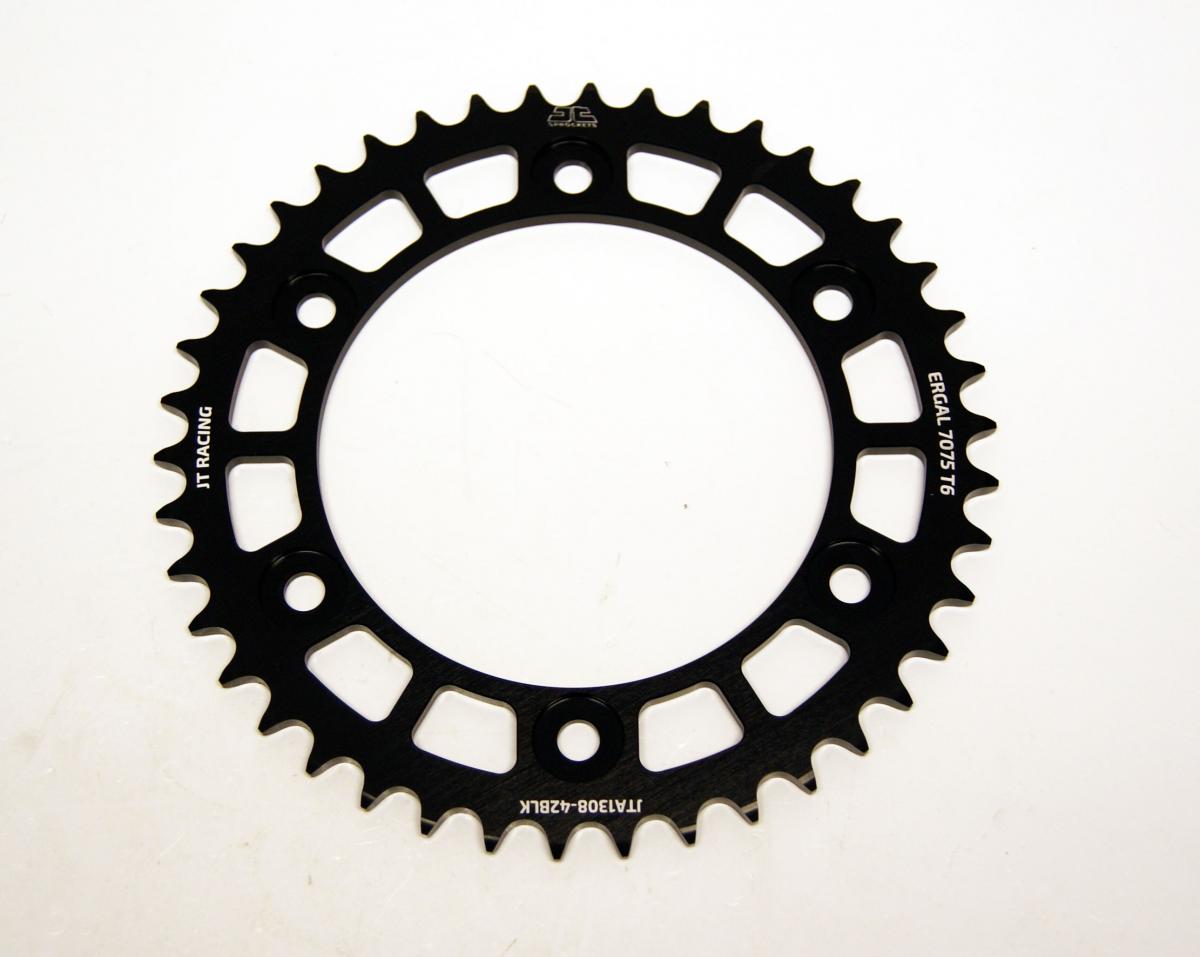 REAR SPROCKET ALLOY JTA1308.42BLK, CHAIN CONVERSION 520 JT RACELITE, HONDA ROAD JTR1308 thumbnail 3