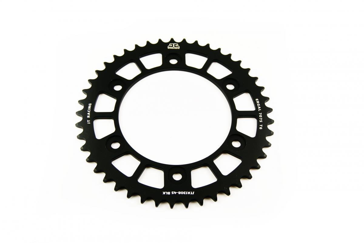 REAR SPROCKET ALLOY JTA1308.45BLK, CHAIN CONVERSION 520 JT RACELITE, HONDA ROAD JTR1308 thumbnail 2