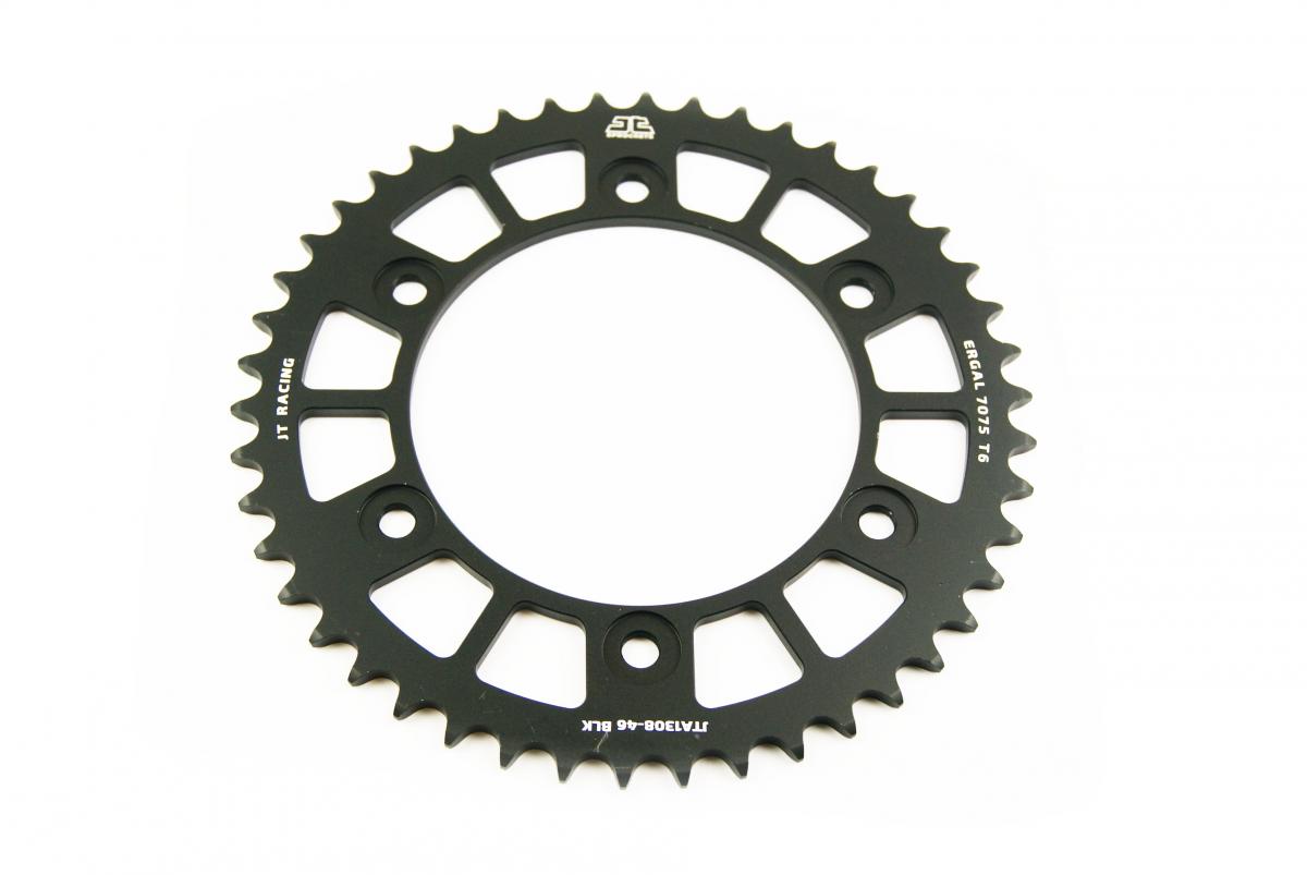 REAR SPROCKET ALLOY JTA1308.46BLK, CHAIN CONVERSION 520 JT RACELITE, HONDA ROAD JTR1308 thumbnail 2